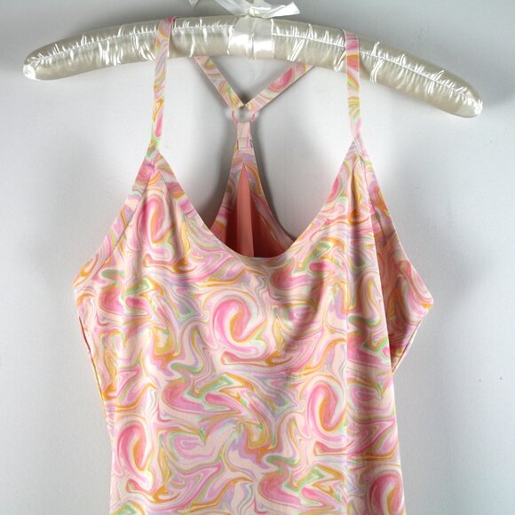 Outdoor Voices Multicolor Pink Marble Lined Pocket Shorts Exercise Dress S - Picture 4 of 6